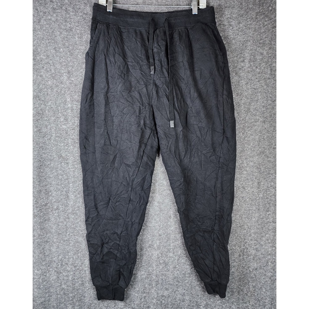 BSN Sports Joggers Mens XL Fleece Collection Black Tapered Sweatpants EUC